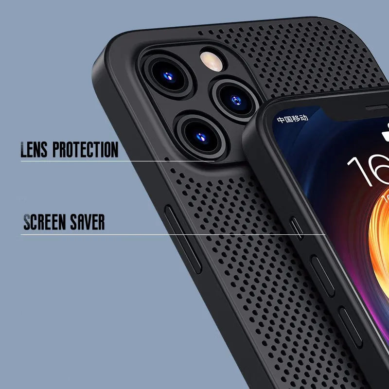 Heat Dissipation Breathable Cooling Case For iPhone