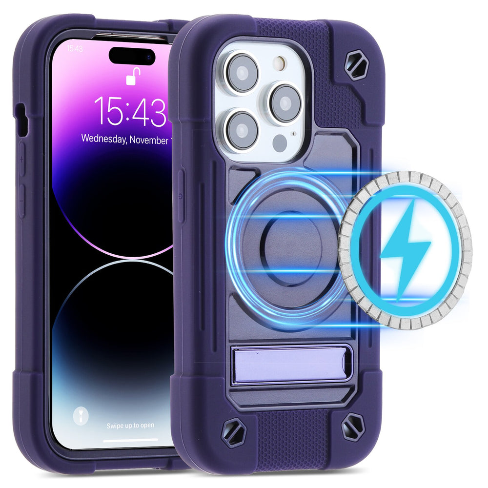 Heavy Armor Shockproof Magnetic Case For iPhone