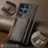 Magnetic 2 in 1 Detachable Leather Wallet Case For Samsung Galaxy