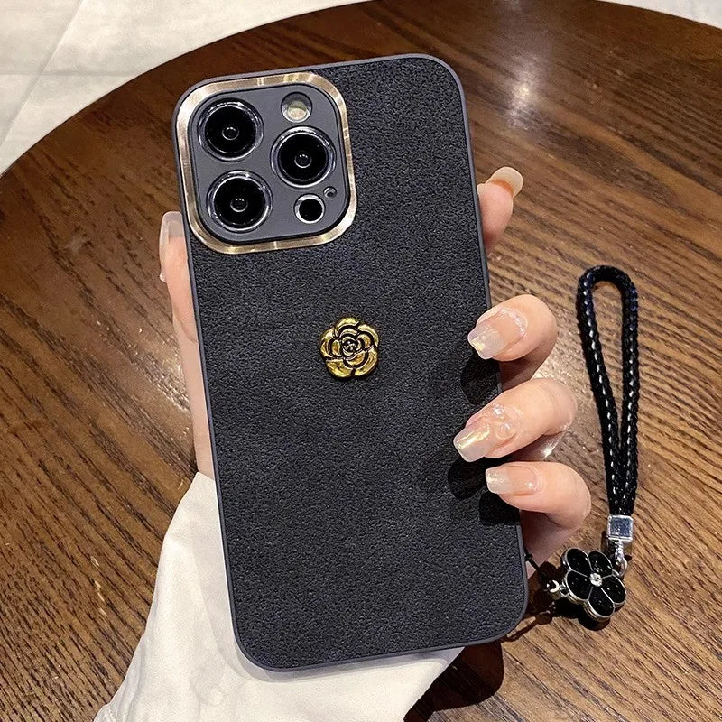 Luxury 3D Camellia Case For iPhone