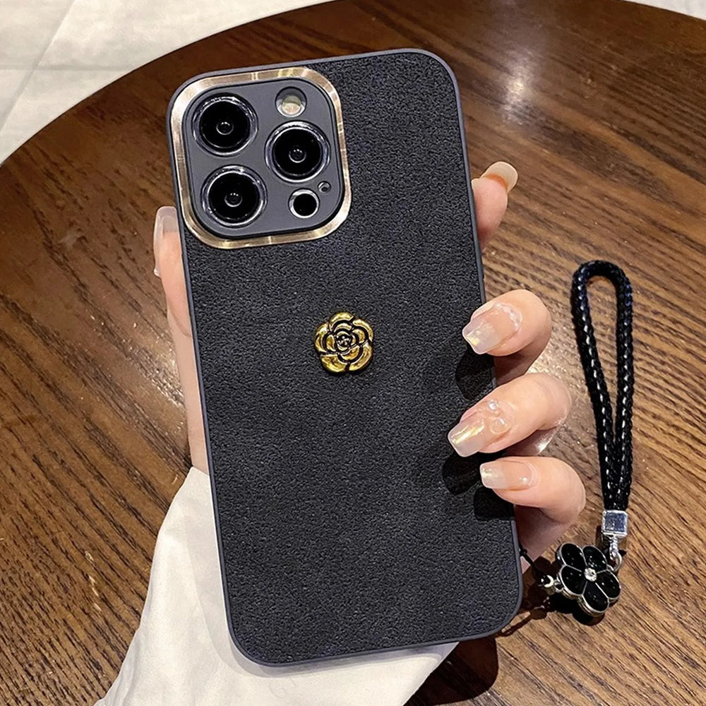 Luxury 3D Camellia Case For iPhone