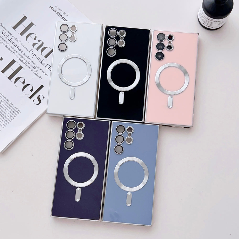 Exquisite Taste Magnetic Lens Film Soft Case for Samsung