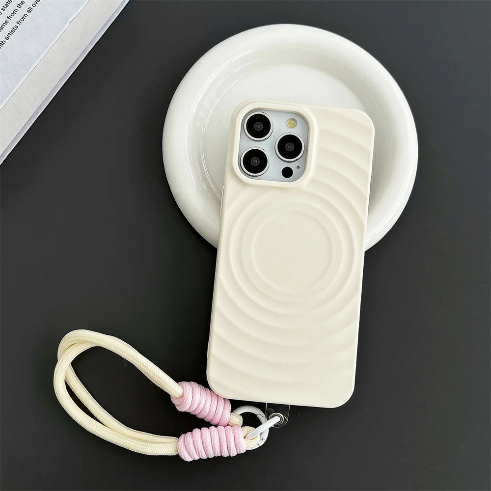 Magnetic Lanyard Shockproof Case For iPhone