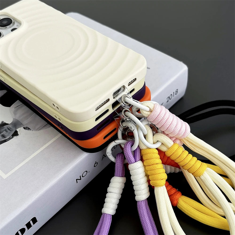 Magnetic Lanyard Shockproof Case For iPhone