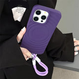 Magnetic Lanyard Shockproof Case For iPhone