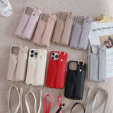Lanyard Wallet Case With Card Slot For iPhone