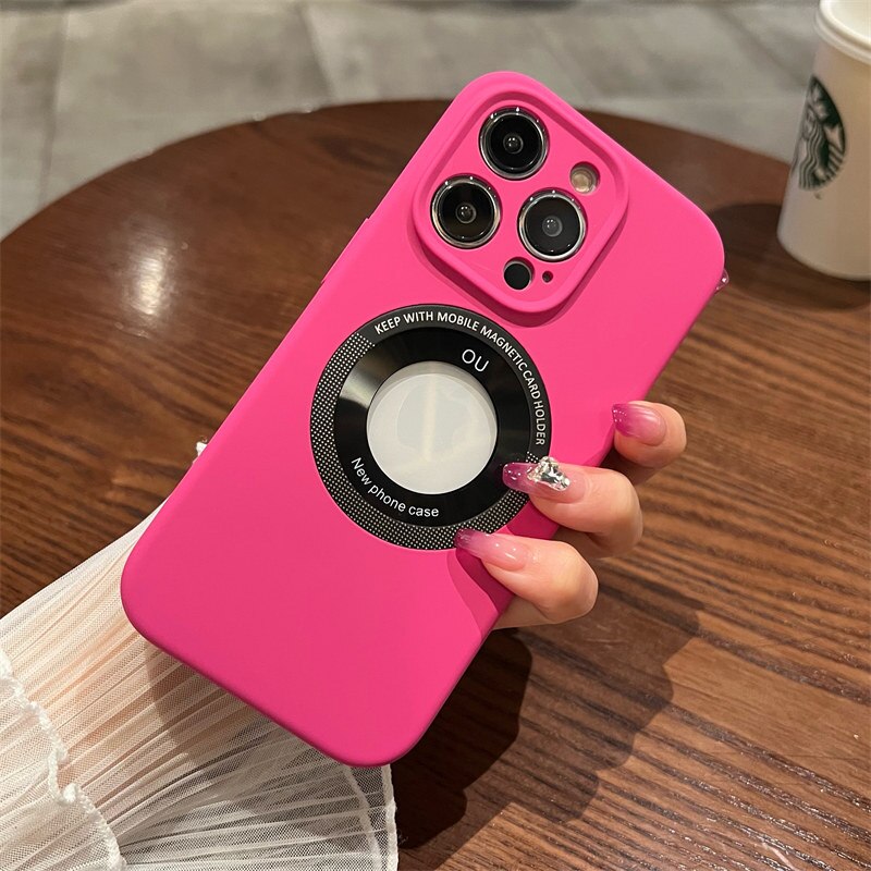 Magnetic Matte Hard Case For iPhone