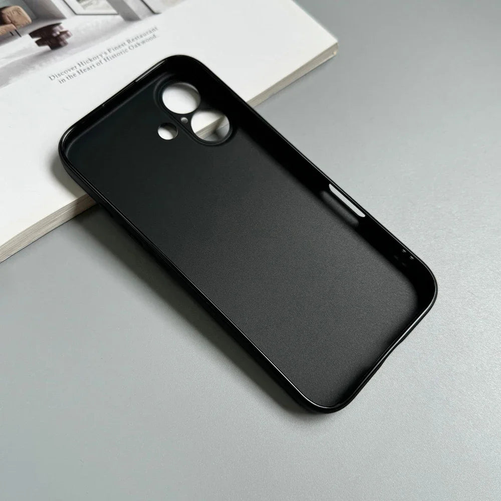 Luxury Full Black Silicone Matte Case For iPhone