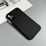 Luxury Full Black Silicone Matte Case For iPhone