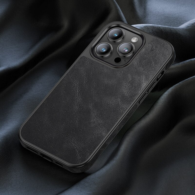 Full Protection Shockproof Leather Case For iPhone