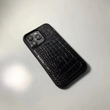 Anti-fingerprint With Box Genuine Leather for iPhone