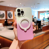 Holder Camera Cover Magnetic Soft Case For iPhone