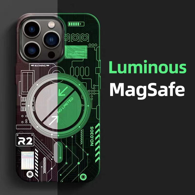 Luminous Magnetic Hard Case For iPhone