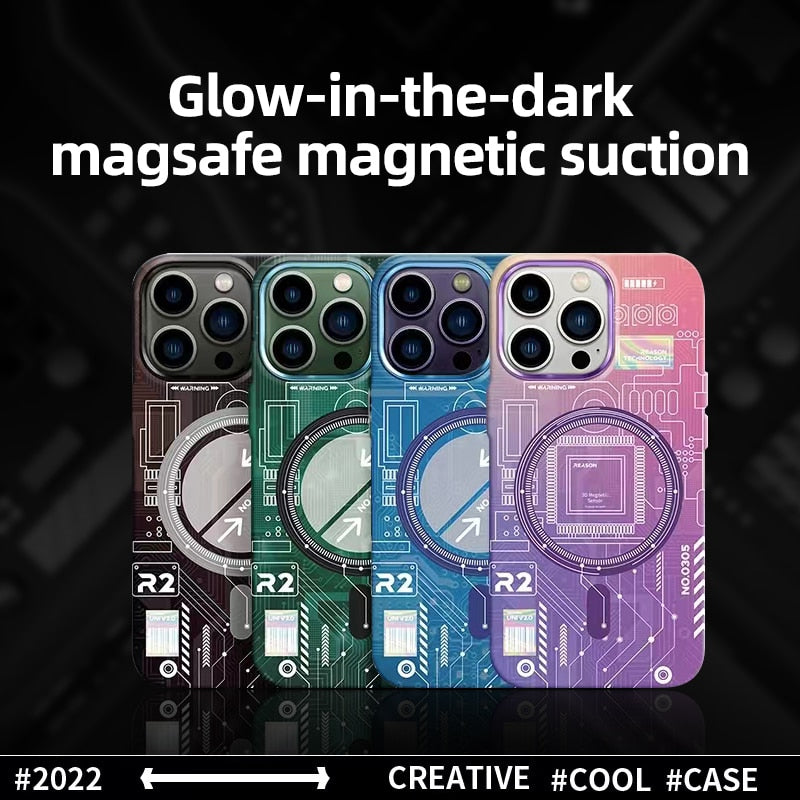 Luminous Magnetic Hard Case For iPhone