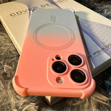 Magnetic Bumper Gradient Shockproof Case For iPhone