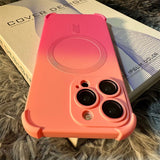 Magnetic Bumper Gradient Shockproof Case For iPhone