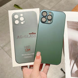 Minimalism Matte Glass Magnetic Case For iPhone