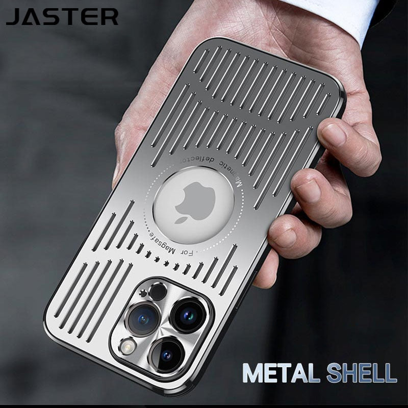Aluminium Alloy Heat Dissipation Magnetic Case For iPhone