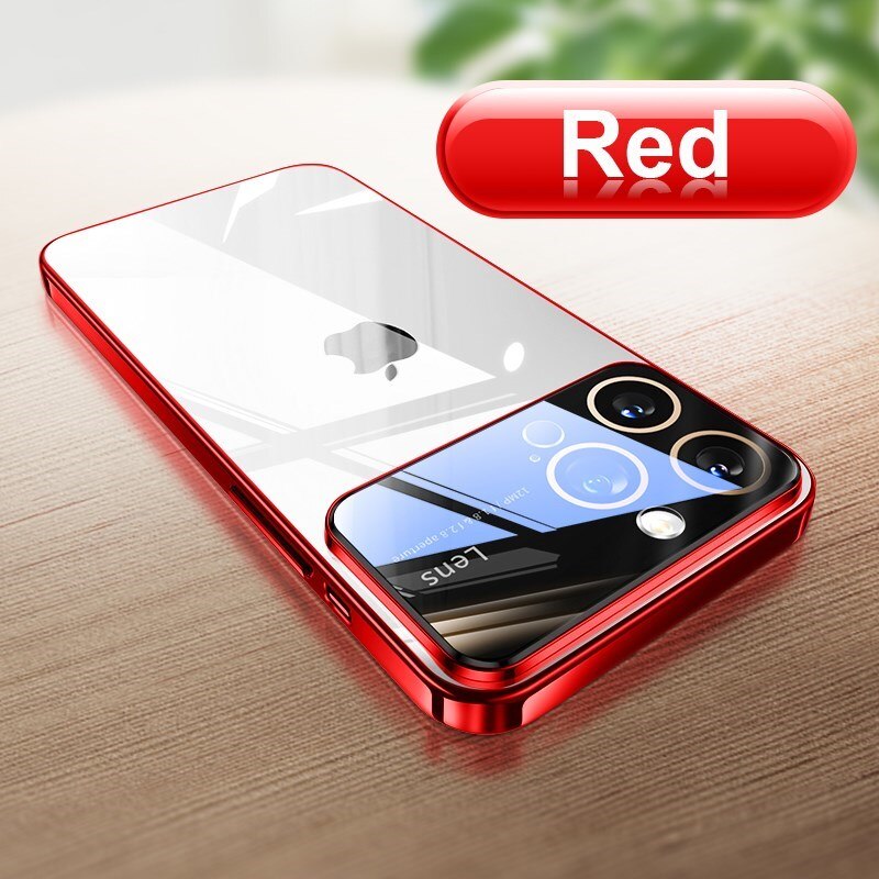 Plating Clear Camera Protector Case for iPhone