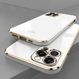 Plating Solid Color Phone Case For IPhone