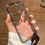 Silicone Armor Transparent Case For iPhone