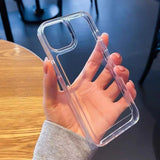 Silicone Armor Transparent Case For iPhone