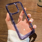 Silicone Armor Transparent Case For iPhone