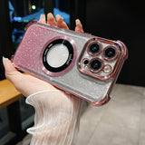 Glitter Magnetic Shockproof Case For iPhone