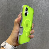 Magnetic Matte Translucent Armor Case For iPhone