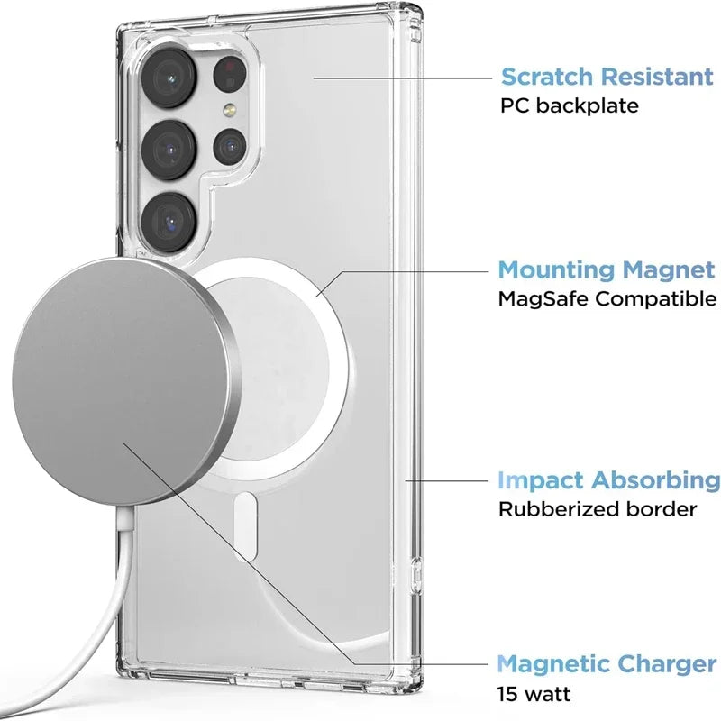 Magnetic Shockproof Case For Samsung Galaxy