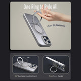 Magnetic Gear Decompression Rotating Matte Holder Case For iPhone