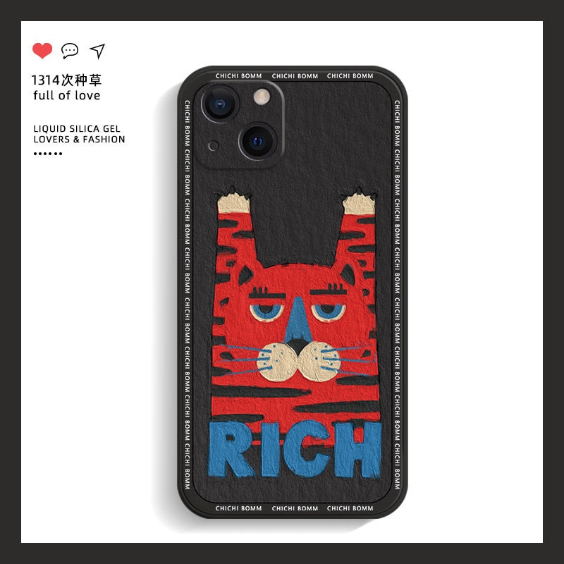 New Beckoning Tiger Phone Case For iPhone