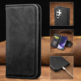 Flip leather with wallet case for Samsung