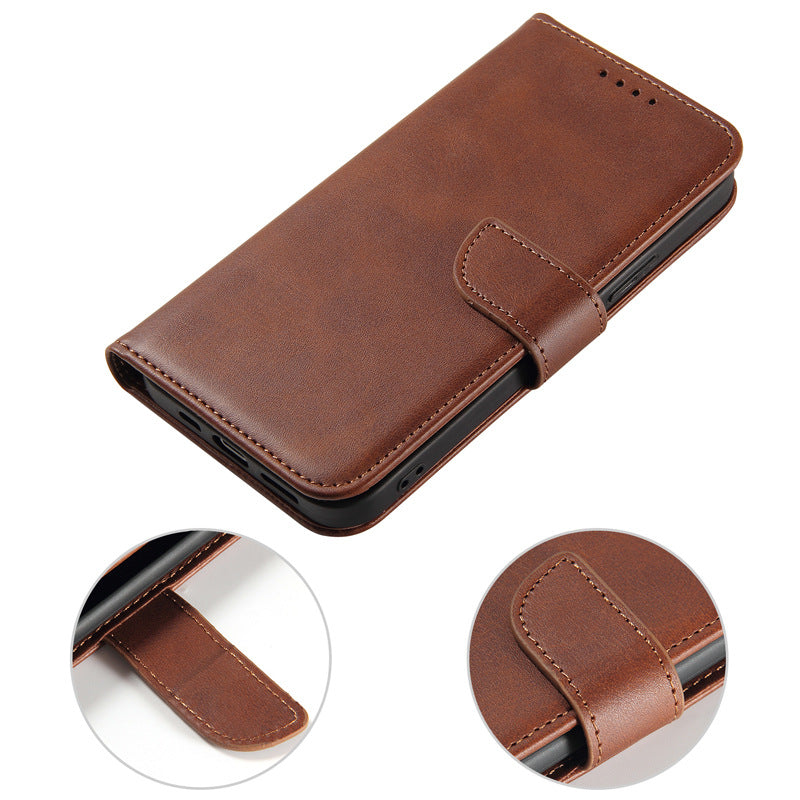 Leather Flap with Card Holder Case for iPhone