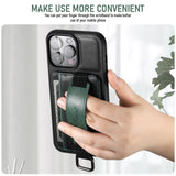 Wristband card insertion case for iPhone