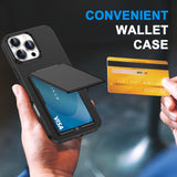 Card Holder Frosted Phone Case for iPhone