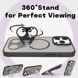 Rotating stand frosted case for iPhone