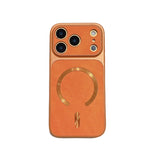 Denim-Textured Shockproof Magnetic Case for iPhone