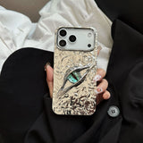 Devil's Eye Pleated Electroplating Case for iPhone