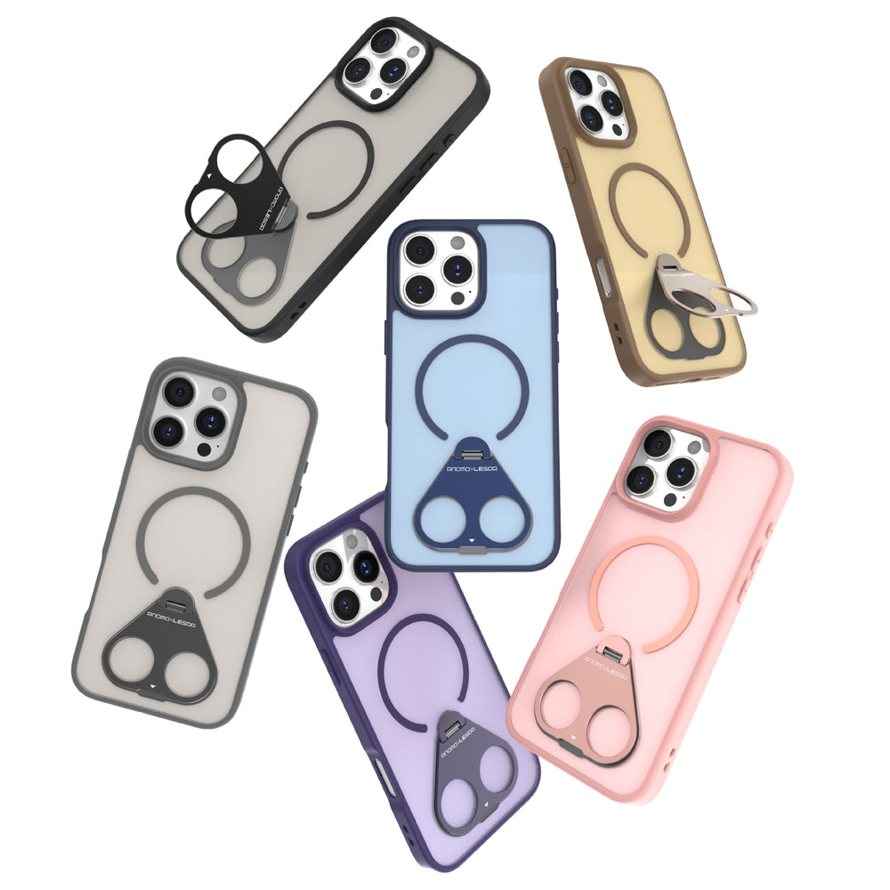 Rotating stand frosted case for iPhone