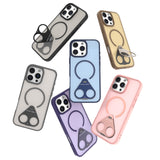 Rotating stand frosted case for iPhone