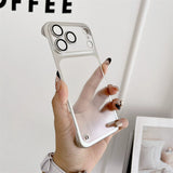 Borderless ultra-thin frosted electroplated case for iPhone