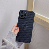 Mesh breathable heat dissipation case for iPhone
