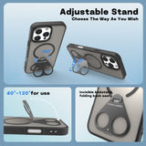 Rotating stand frosted case for iPhone