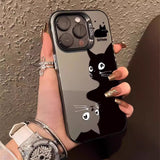 Cartoon Black Cat Case For iPhone