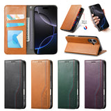Flip business card insertion wallet case for iPhone