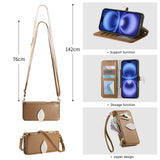 Wrist Strap Zipper Wallet Case for IPhone