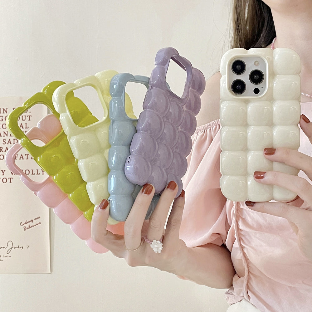Solid color creative phone case for iPhone
