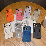 Denim-Textured Shockproof Magnetic Case for iPhone
