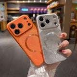 Denim-Textured Shockproof Magnetic Case for iPhone
